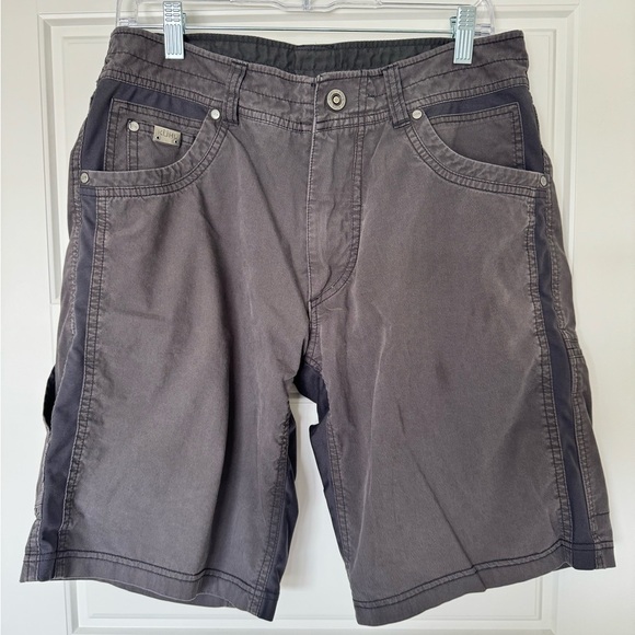 KUHL Radikl Shorts 10" Men's Size 32 Lightweight Stretch Hiking Smoke Gray - Picture 4 of 12